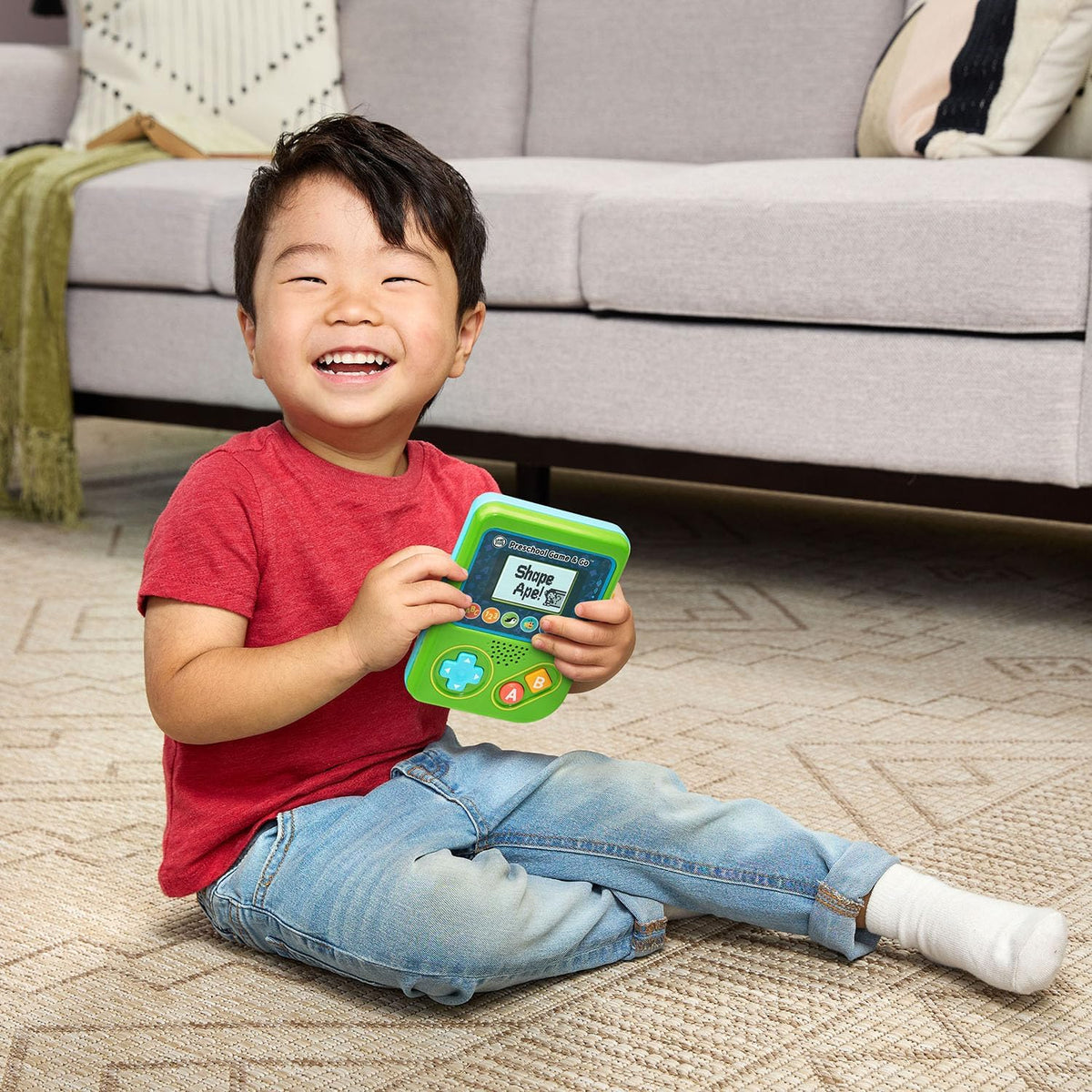 LeapFrog Preschool Game and Go Handheld Video Game Toy for Kids aged 2+ with Green Design