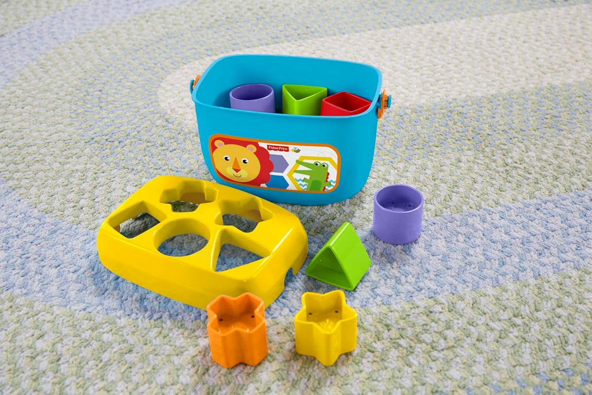 Fisher-Price Stacking Toy Baby's First Blocks Set for Sorting, Stacking & Dropping, Ages 6+ Months