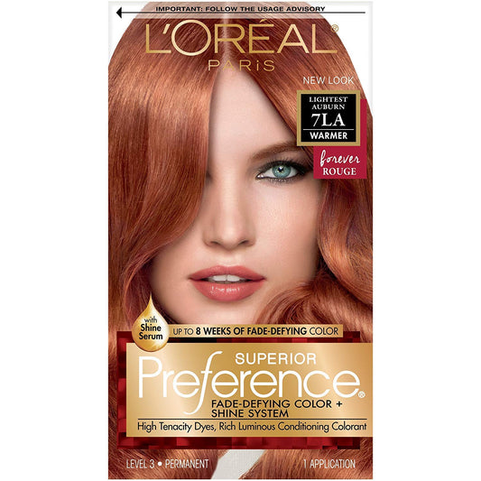 L'Oreal Superior Preference - 7La Lightest Auburn (Warmer) 1 Each (Pack Of 3)