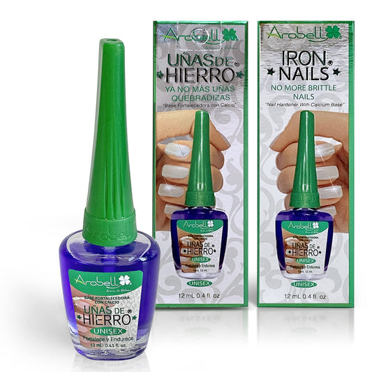 Arobell Nail Strengthener - Original Iron Nails Nail Hardener - Nail Strengthener For Damaged Nails, Brittle And Thin Nails - Cl