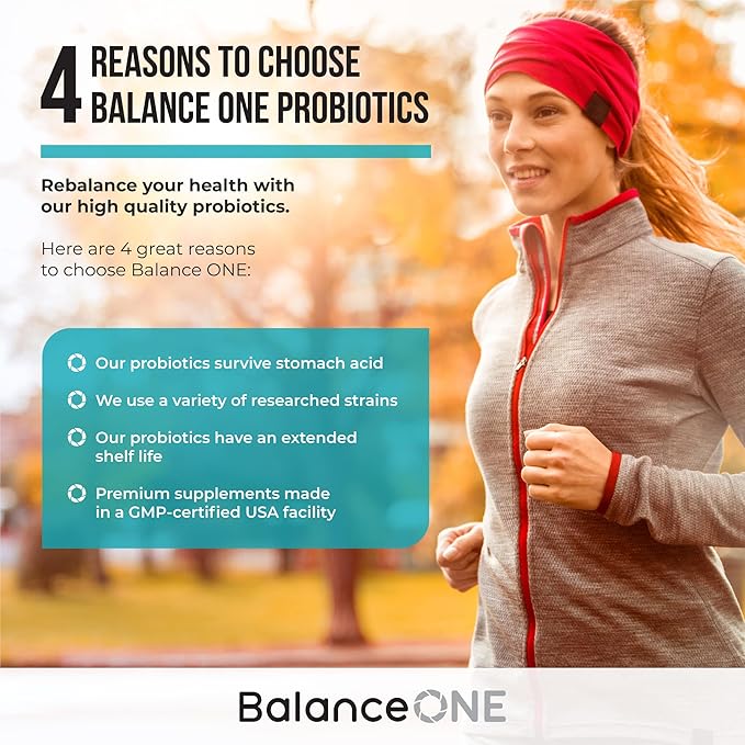 Balance ONE 3 Month Kit | Probiotic, CandAssist, Liver One | 15 Billion CFU Probiotic | Natural Cleanse with Caprylic Acid | Liver Support with Milk Thistle