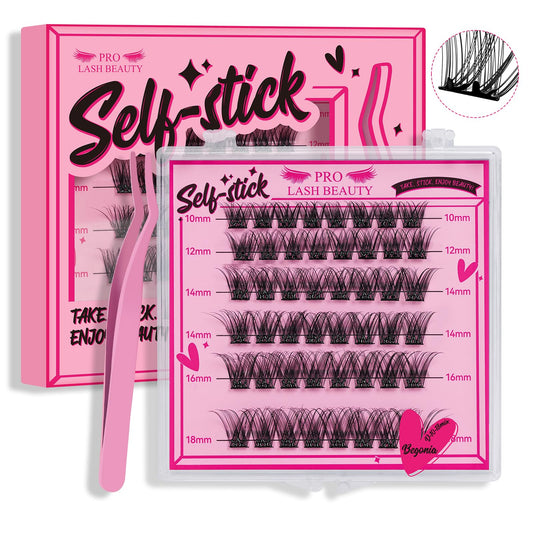 Lash Ciusters 320Pcs Individual Lashes 3D Fluffy Cluster Lashes Natural Look Eyelash Clusters Faux Mink Wispy Lashes 30D+40D-D M