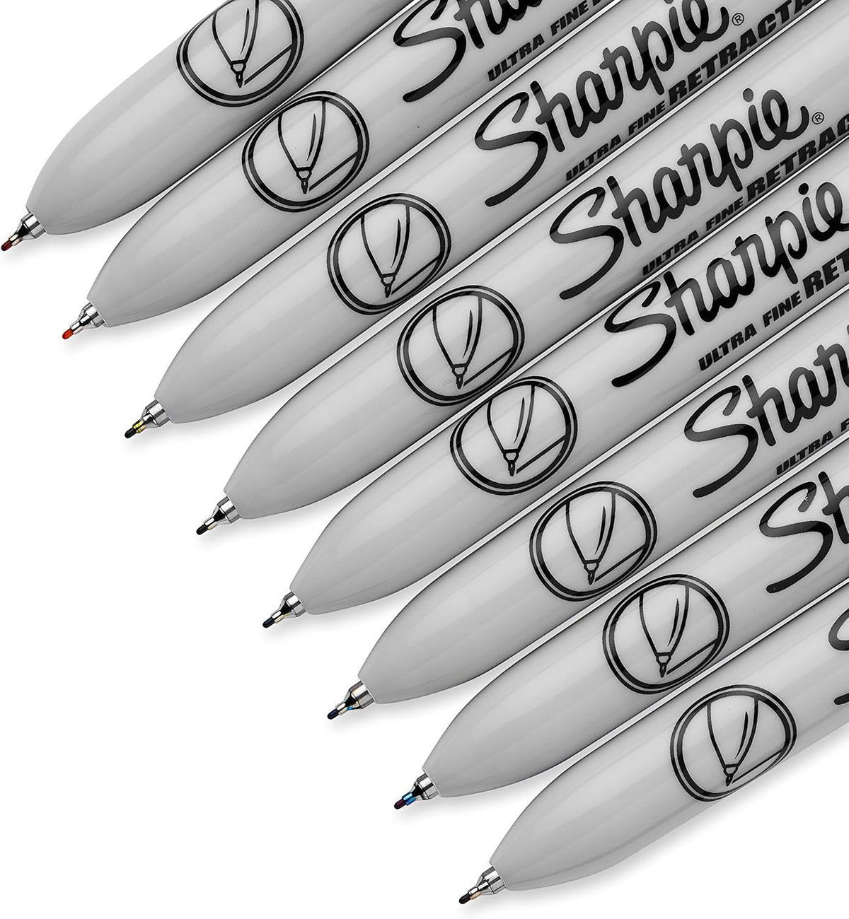 Sharpie Retractable Permanent Markers, Ultra Fine Point, 8 Count