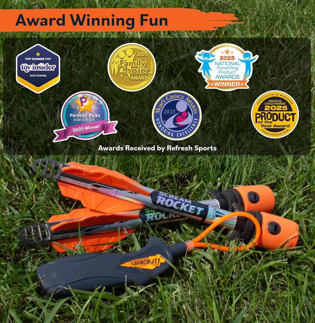 Toy Rocket Launcher for Kids: Outdoor Toys Slingshot Rocket Launchers - Best 6-10 Year Old Boy Gifts for Teens Boys & Girls All Ages - Fun Summer Toys 5 6 7 8 9 10 11 12+ Year Old Boy Birthday Gifts