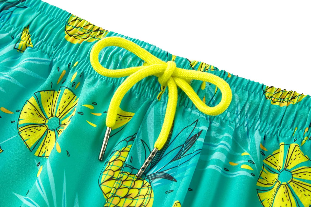 UMELOK Boys Swim Trunks with Compression Liner Toddler Bathing Suit