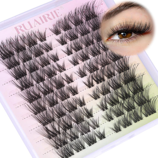 Lash Clusters Eyelash Extensions Wispy Eyelash Clusters 80Pcs 8-16Mm Individual Lashes Extensions Natural Cluster Lashes Clear B