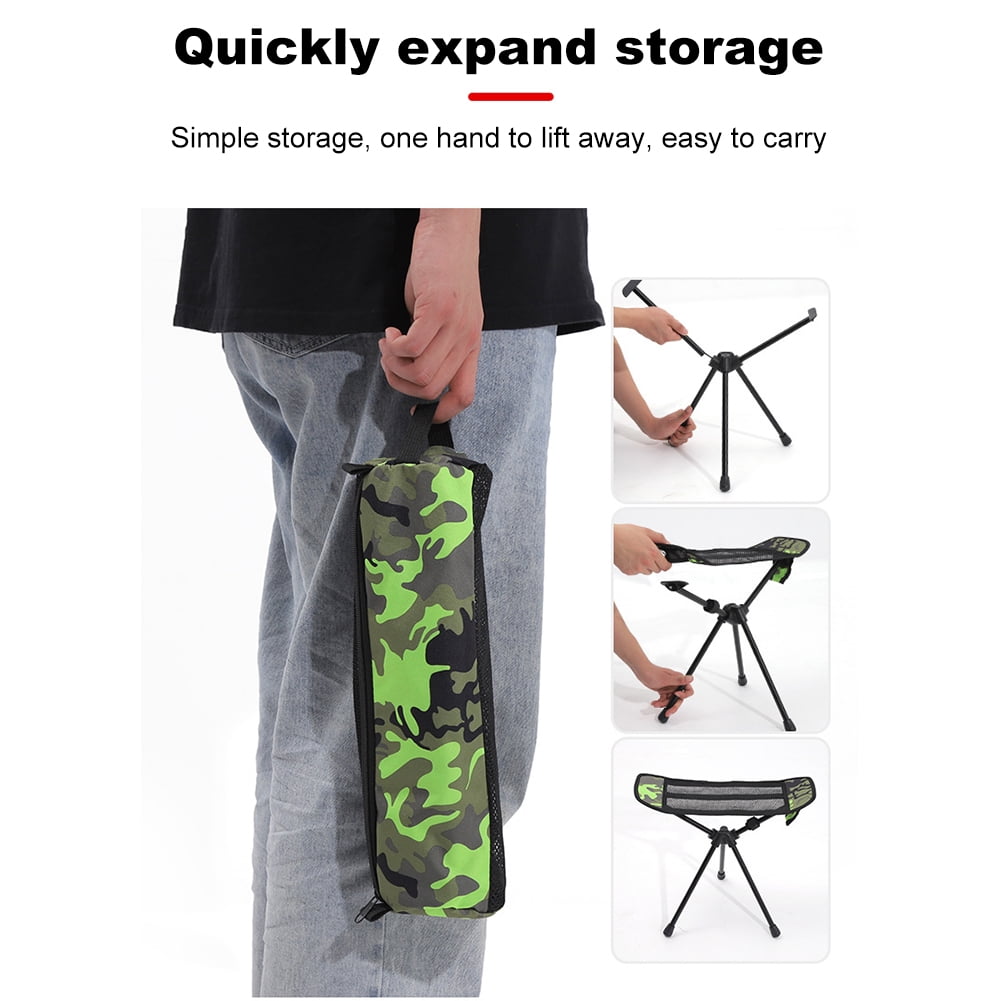 KGOTA Freestanding Camp Footrest Aluminium Alloy Folding Fishing Seat Chair Foot Rest Portable Moon Chair Footstool for Outdoor Beach